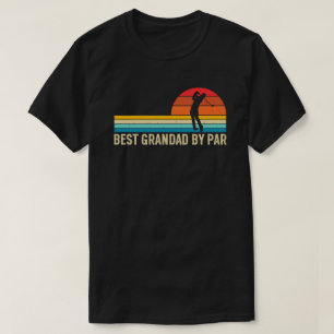 Best Grandad by Par Funny Retro Golf Gift for Men T-Shirt