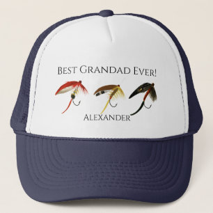 Best Grandad Ever! Fly Fish Fishermen Flyfishing Trucker Hat