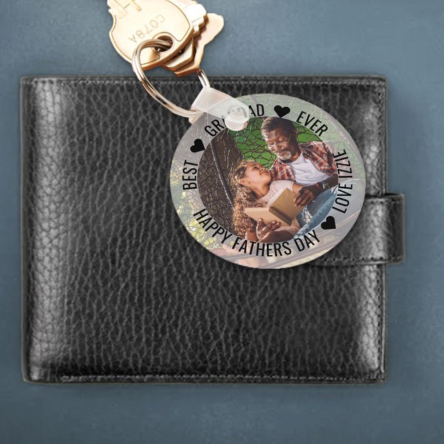 Best Grandad Ever Happy Fathers Day Photo Key Ring (Creator Uploaded)