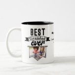 Best Grandad Ever Photo Template Two-Tone Coffee Mug<br><div class="desc">A cute photo template mug for the best grandad ever! Change the name to suit whatever your kids call Grandpa. And add a sweet message from the children. A lovely birthday or father's day gift.</div>