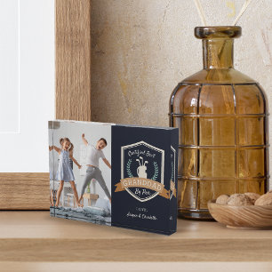 Best Granddad By Par   Golf Grandpa Photo Block