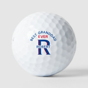 Best Granddad Custom Monogram Name   Golf Balls