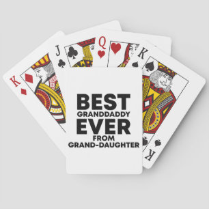 Best granddaddy ever from granddaughter playing cards