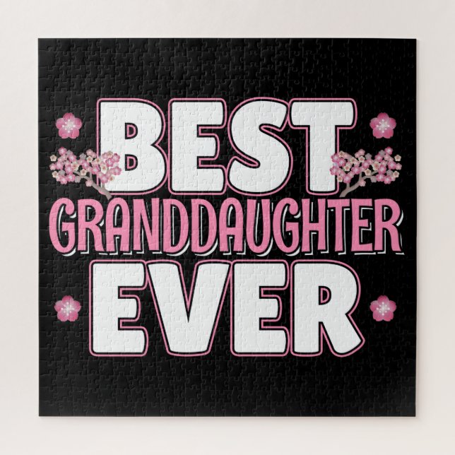Best Granddaughter Ever - Cherry Blossoms Jigsaw Puzzle (Vertical)