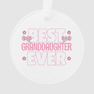 Best Granddaughter Ever - Cherry Blossoms Ornament