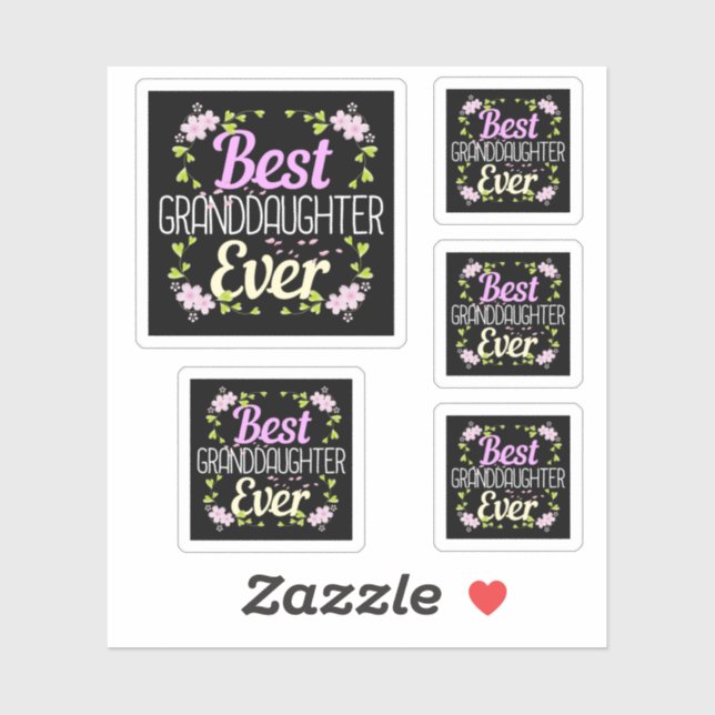 Best Granddaughter Ever - Floral (Sheet)