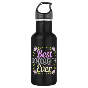 Best Granddaughter Ever - Floral 532 Ml Water Bottle