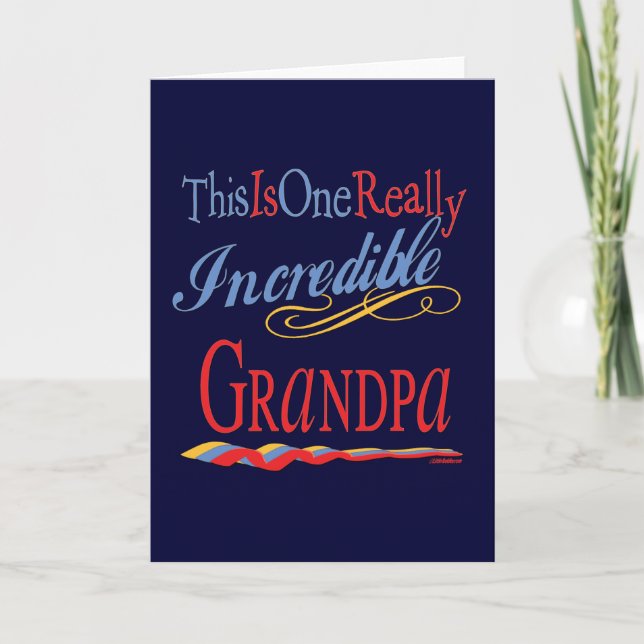 Best Grandfather Ever Card (Front)