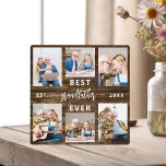Best Grandfather Ever Grandchildren Photo Collage Plaque<br><div class="desc">Celebrate the special bond between a grandfather and his grandchildren with the "Best Grandfather Ever" Grandchildren Photo Collage Plaque. This personalised plaque features a beautifully arranged photo collage, capturing cherished moments and precious memories shared with his beloved grandchildren. The loving message "Best Grandfather Ever" is prominently displayed, adding a heartfelt...</div>