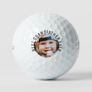 Best Grandfather Ever Photo Titleist Pro V1 Golf Balls