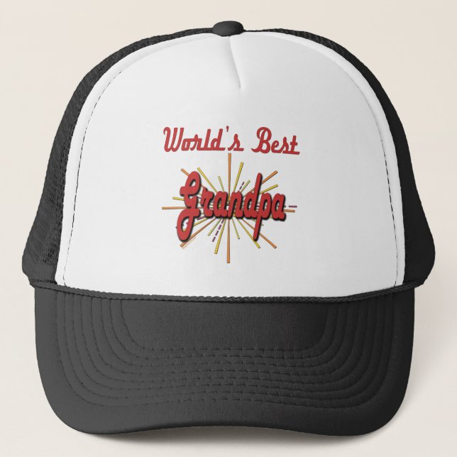 Best Grandfather Ever Trucker Hat (Front)