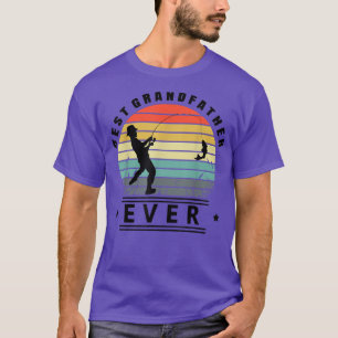 Best Grandfather Ever, Vintage Fishing Granddad Pa T-Shirt