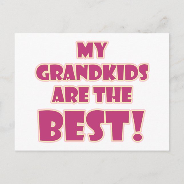 Best Grandkids Postcard (Front)