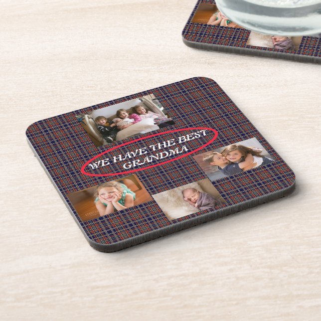 Best Grandma Beverage Coaster (Left Side)