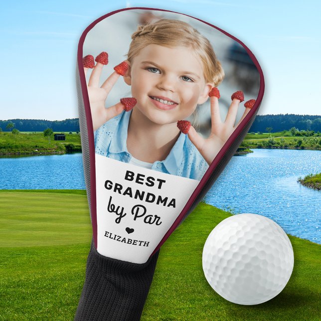Best GRANDMA By Par - Create Unique - Custom Photo Golf Head Cover (Creator Uploaded)