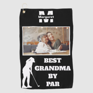 Best Grandma By Par Golf with Custom Photo Towel