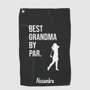 Best Grandma By Par Golfer Gifts For Grandmother Golf Towel