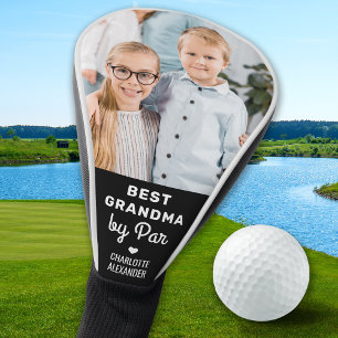 Best Grandma By Par - Mothers Day - Custom Photo Golf Head Cover