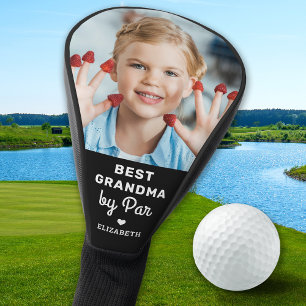 Best GRANDMA By Par - Mother's Day - Custom Photo Golf Head Cover