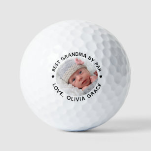 Best GRANDMA By Par Personalised Photo Golf Balls