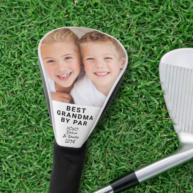 Best Grandma By Par Photo Golf Head Cover (Creator Uploaded)