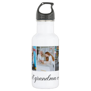 Best Grandma Ever 3 Photo Collage 532 Ml Water Bottle
