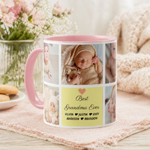 Best Grandma Ever 8-Photo Collage Coffee Mug