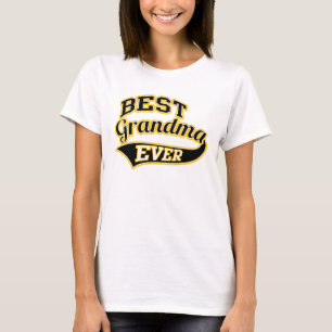 Best Grandma Ever Ballpark Style T-Shirt