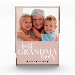 Best grandma ever blush pink white Photo Block<br><div class="desc">For more advanced customisation of this design,  simply select the "Edit using Design Tool" button above!</div>