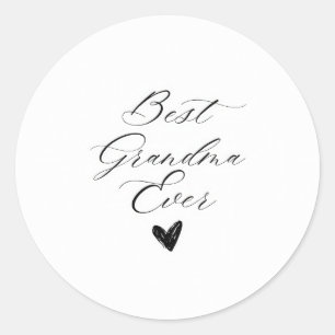 Best grandma ever classic round sticker