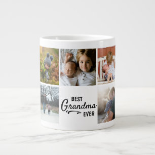 Best Grandma Ever Custom Photo Large Coffee Mug