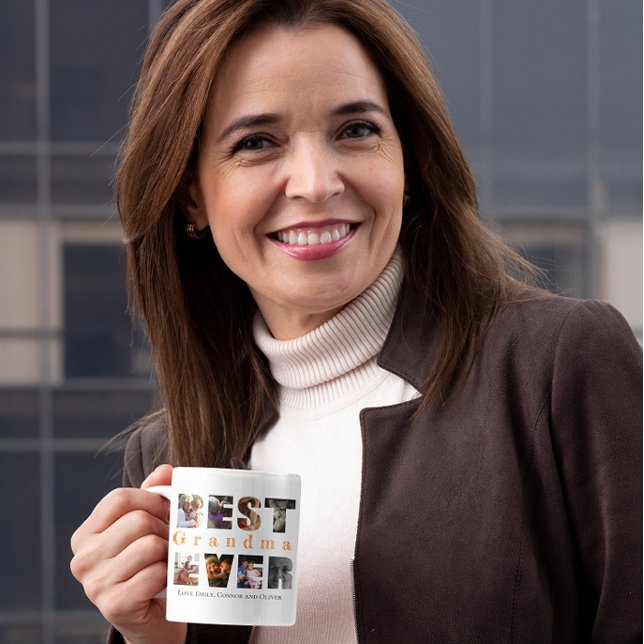 Best grandma ever custom text photo,  coffee mug (Creator Uploaded)