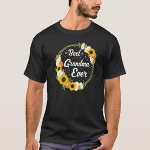 Best Grandma Ever Flowers Gardener T-Shirt