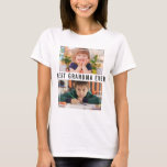 Best Grandma Ever Grandchildren 2 Photo Collage  T-Shirt<br><div class="desc">Best grandma Ever  t.shirt to express your love to granddad personalized with 2 favorite photos. Makes a great gift for holidays, grandpa birthday, grandparents day  and father's day.</div>