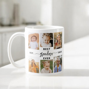Best Grandma Ever - Grandchildren Photo Collage Coffee Mug