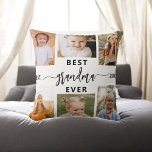 Best Grandma Ever - Grandchildren Photo Collage Cushion<br><div class="desc">Celebrate the "Best Grandma Ever" with this personalised Grandchildren Photo Collage Throw Pillow. This thoughtful gift features a lovingly arranged collage of cherished photos capturing special moments, complemented by a heartfelt message. Crafted from high-quality, soft fabric, it offers both comfort and style to any living space. The removable cover is...</div>