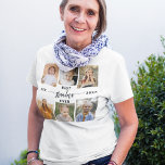 Best Grandma Ever - Grandchildren Photo Collage T-Shirt<br><div class="desc">Celebrate the "Best Grandma Ever" with this personalised Grandchildren Photo Collage T-Shirt. This thoughtful gift features a beautifully arranged collage of cherished photos capturing special moments, complemented by a loving message. Crafted from soft and durable fabric, it offers both comfort and style. The custom design ensures vibrant, clear prints of...</div>