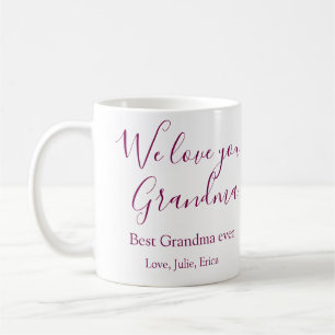 best grandma ever grandparents photo gifts classic coffee mug