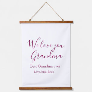 best grandma ever grandparents photo gifts classic hanging tapestry