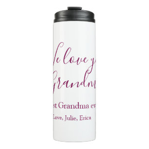 best grandma ever grandparents photo gifts classic thermal tumbler