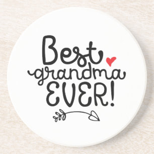 Best Grandma Ever Granny Grandmother Coaster