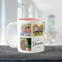 Best Grandma Ever Modern Chic Family Photo Collage