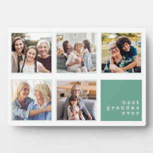 Best Grandma Ever   Modern Collage Plaque