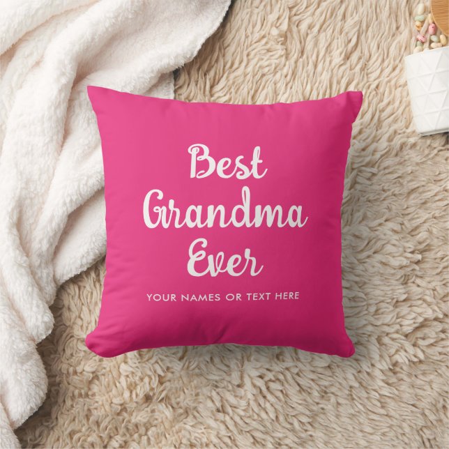 Best Grandma Ever Modern Template Typography Cushion (Blanket)