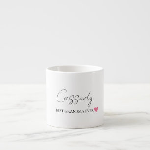 Best Grandma Ever Monogram Custom Espresso Mug