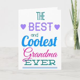 Best Grandma Ever Mother's Day Card