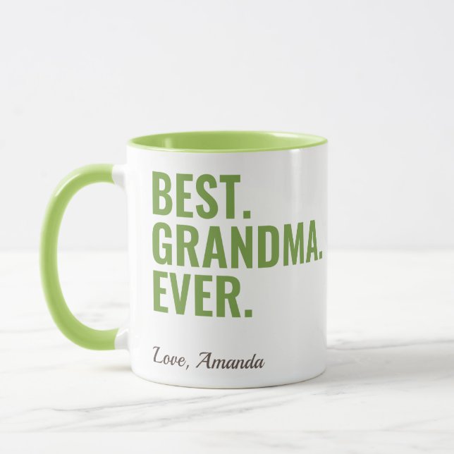 Best. Grandma. Ever. Mother's Day Photo Mug (Left)