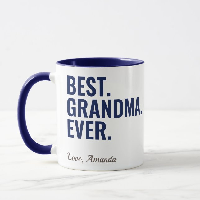 Best. Grandma. Ever. Mother's Day Photo Mug (Left)