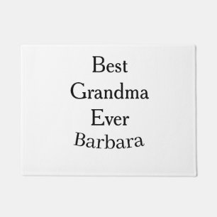 Best Grandma ever name date simple mothers day min Doormat
