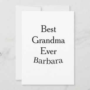 Best Grandma ever name date simple mothers day min Invitation